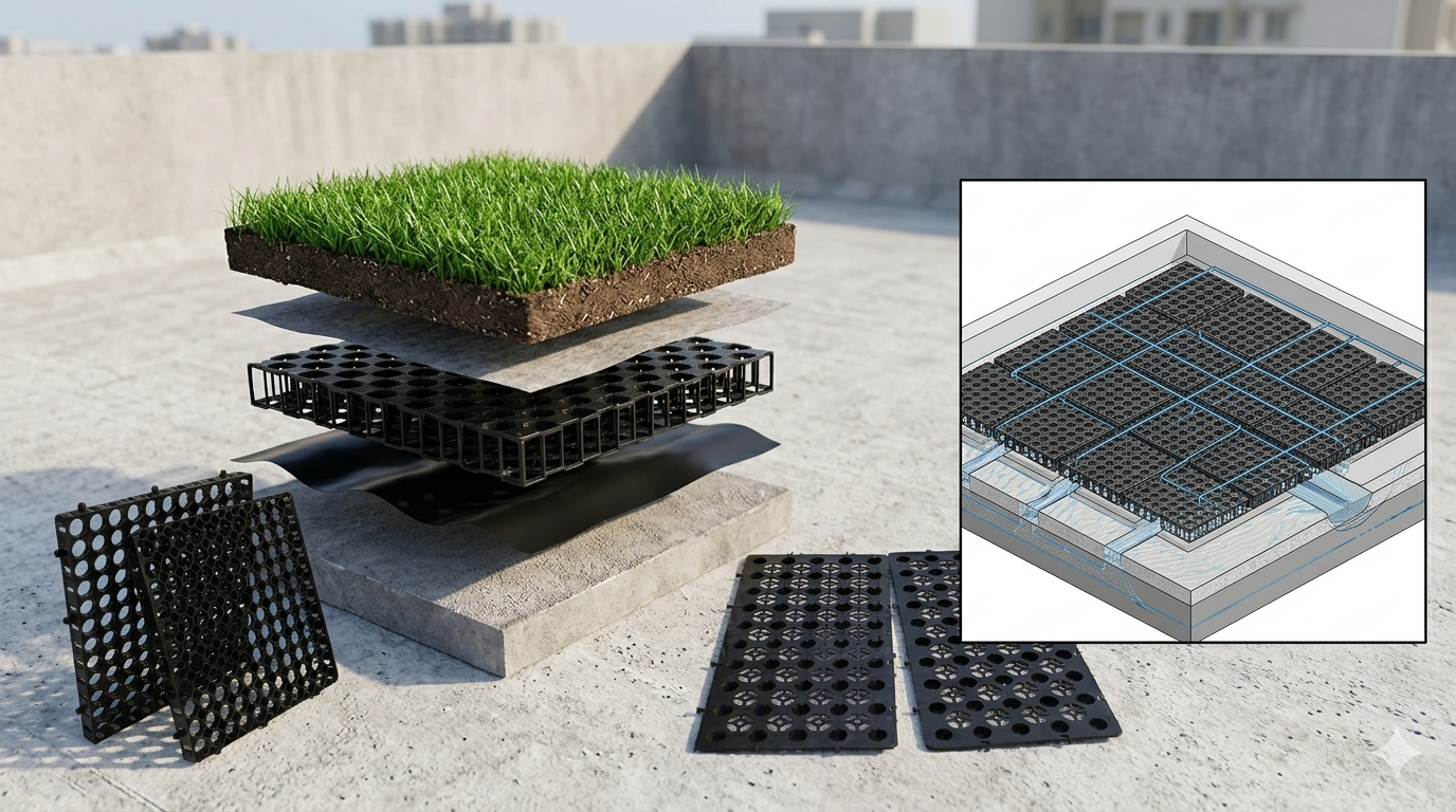 DRAIN CELL - DRAIN MAT & FLEXO DRAIN